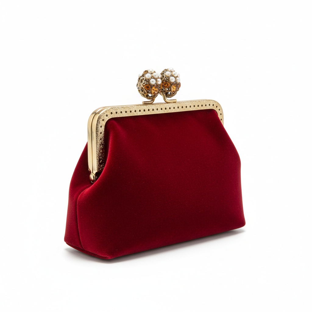 Red velvet Clutch Purse